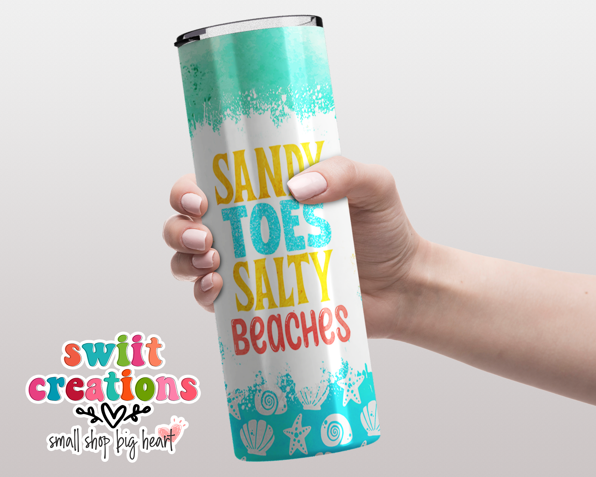 Sandy Toes Salty Beaches Tumbler (T335)