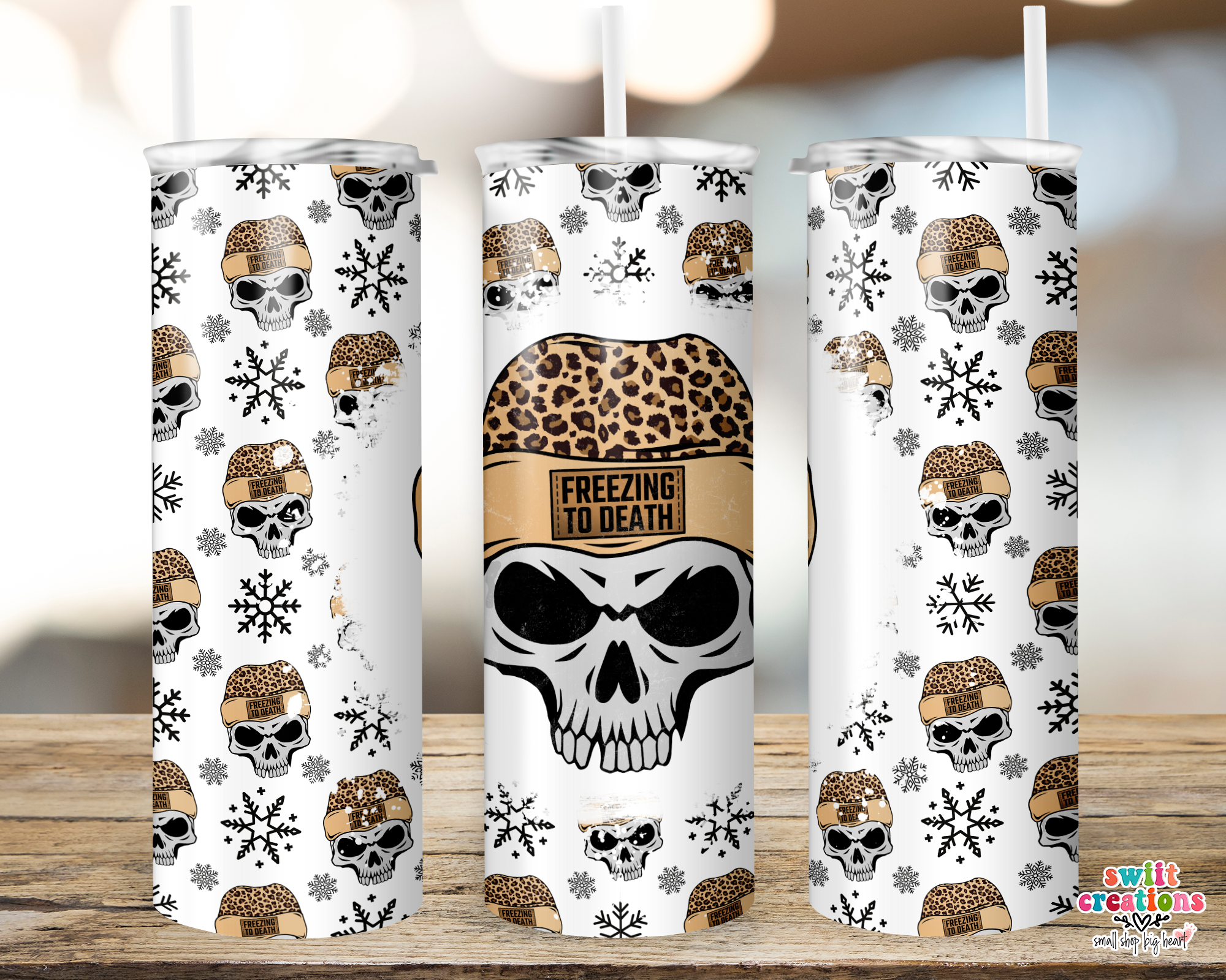 Freezing to Death Skull Tumbler (T358)
