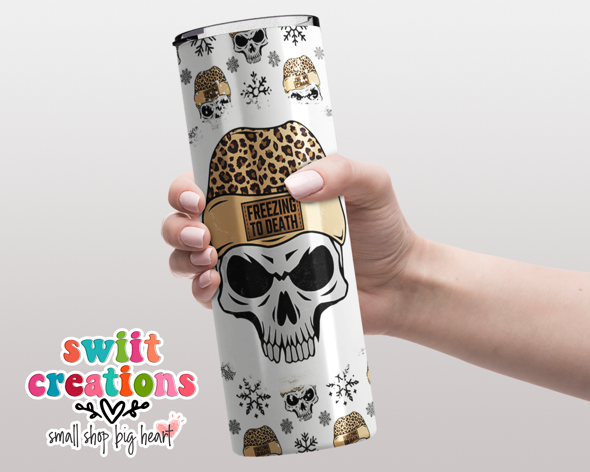 Freezing to Death Skull Tumbler (T358)