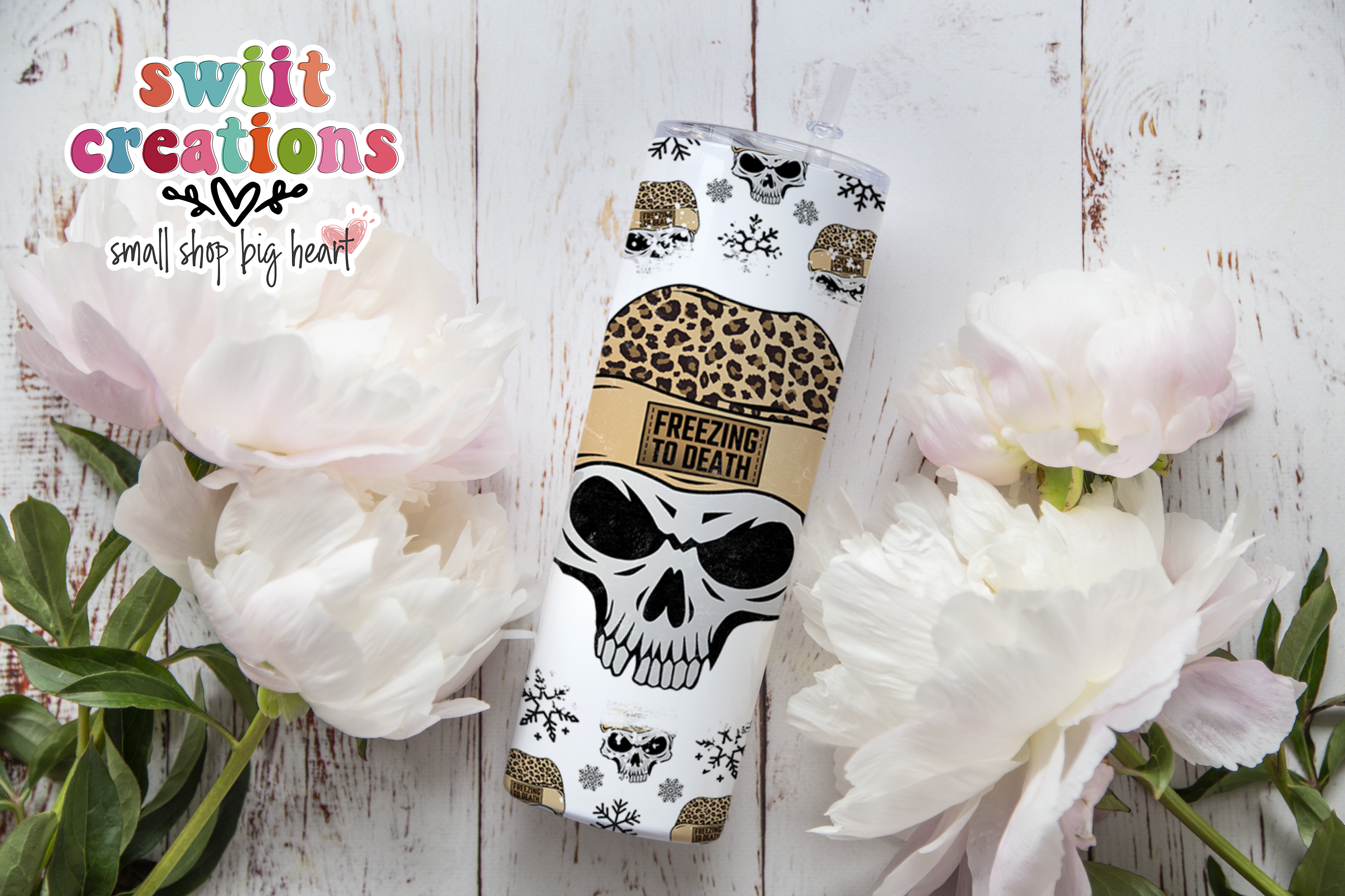 Freezing to Death Skull Tumbler (T358)