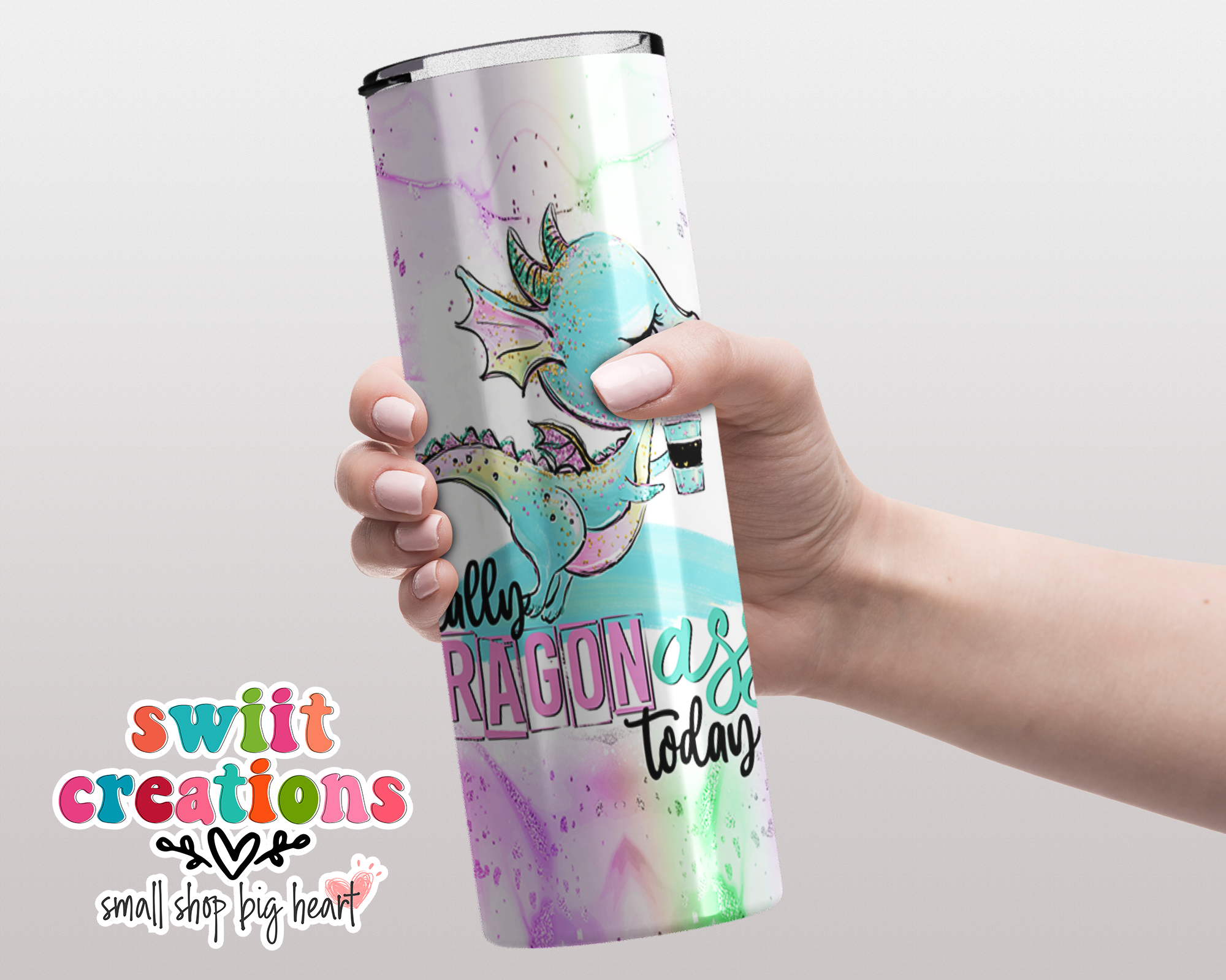 Dragon Ass Glitter Tumbler (T194)