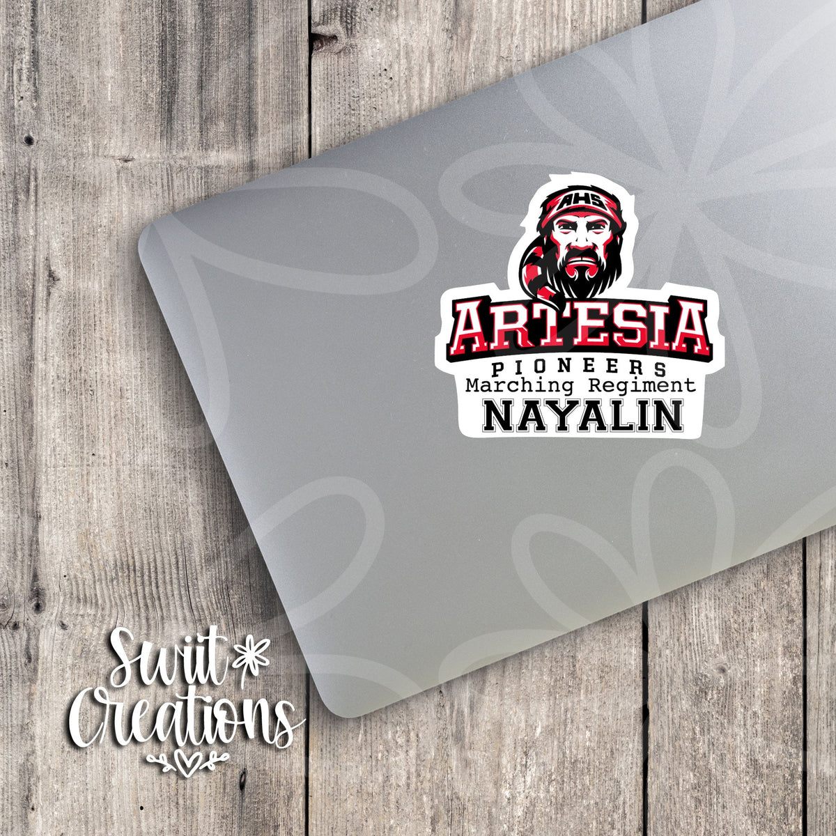 Artesia Pioneers Marching Regiment Personalized Sticker SS280 - Swiit Creations