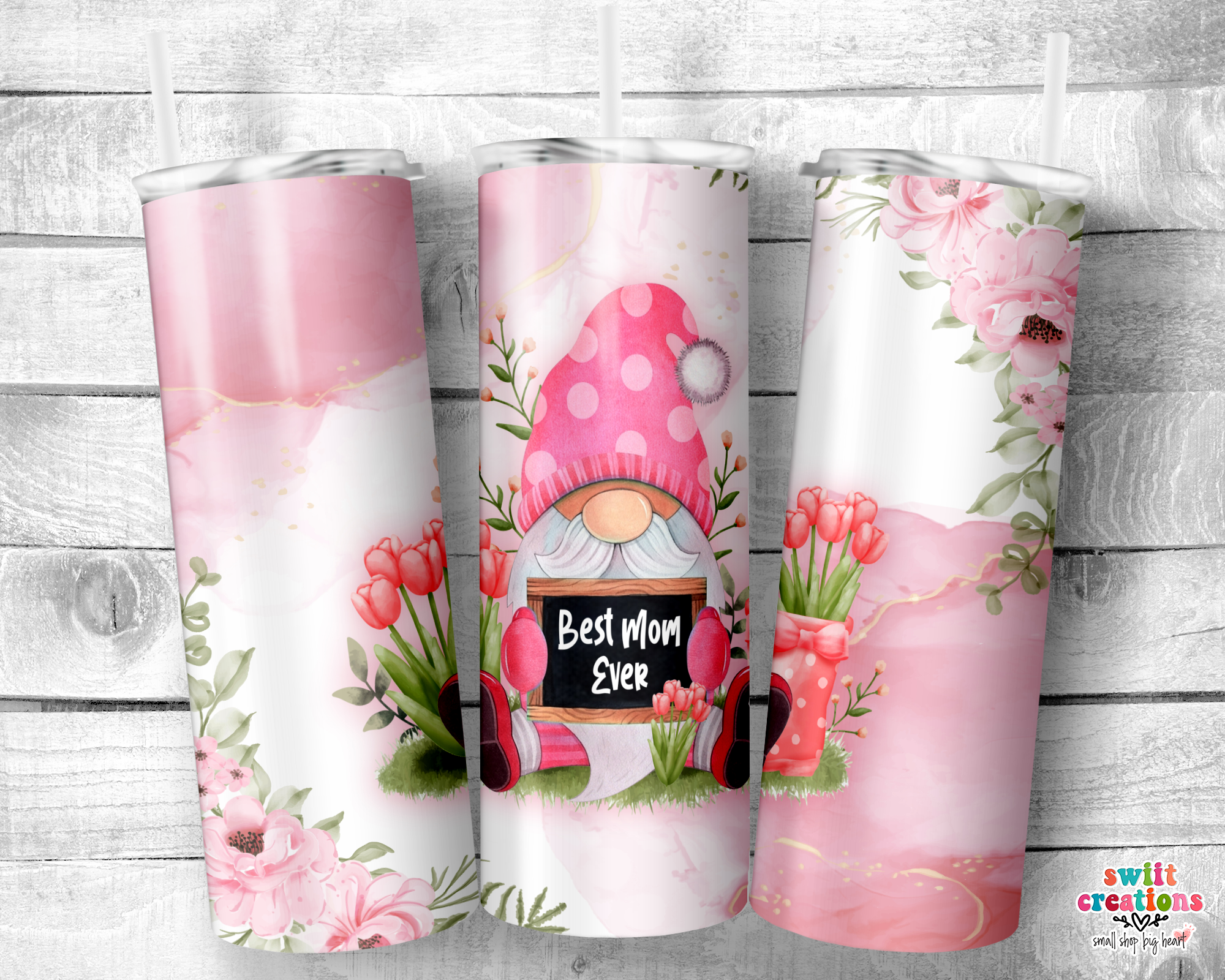 Best Mom Ever Gnome Tumbler (T221)