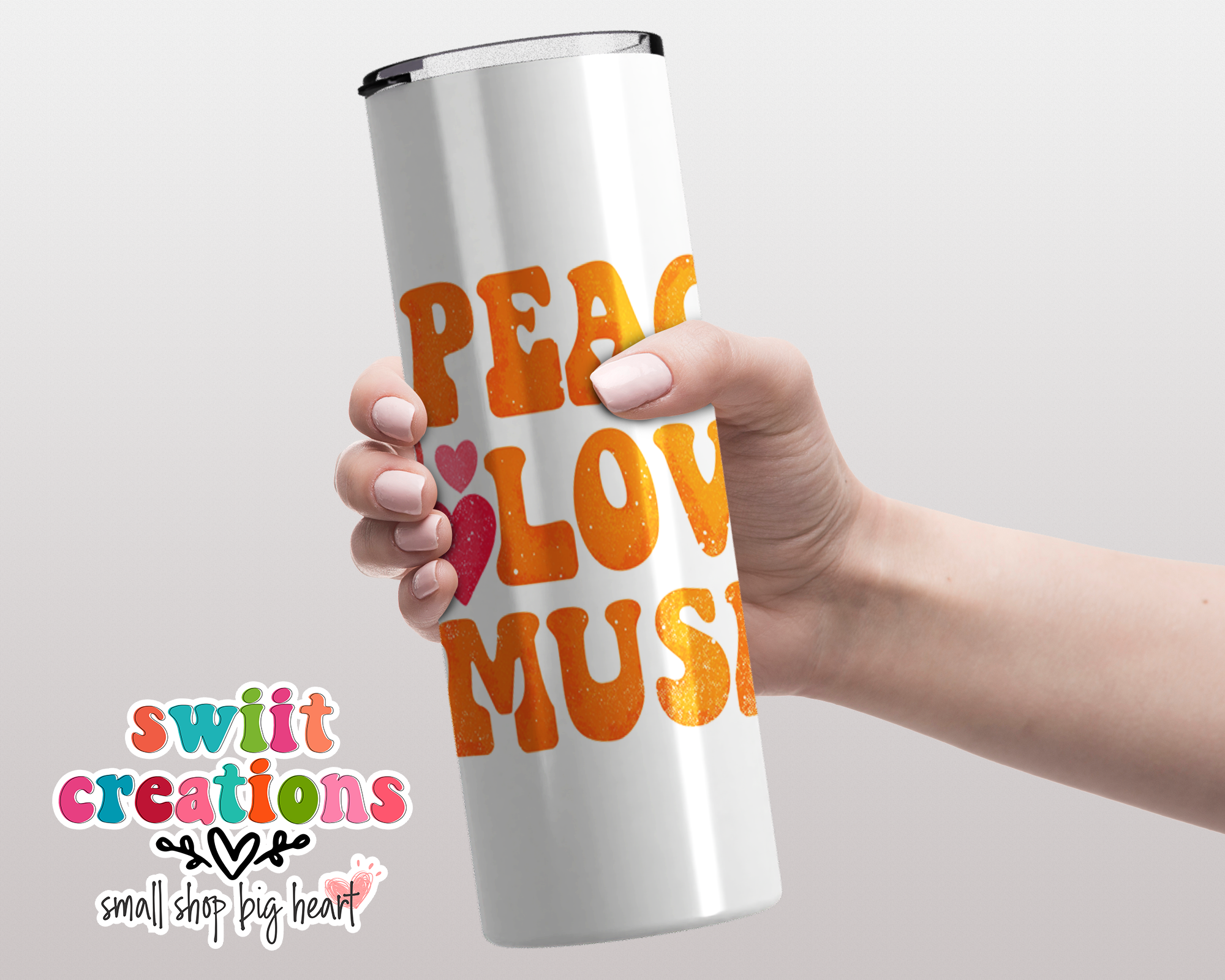 Peace Love Music Tumbler (T189)
