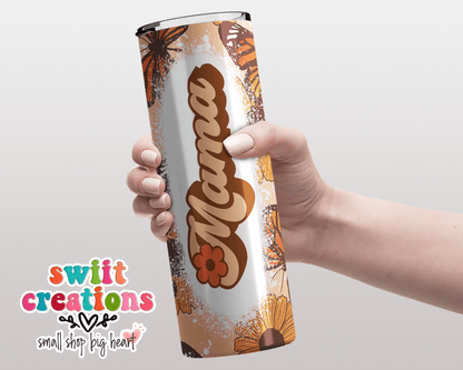 Butterfly Mom Retro Tumbler (T320) - Swiit Creations