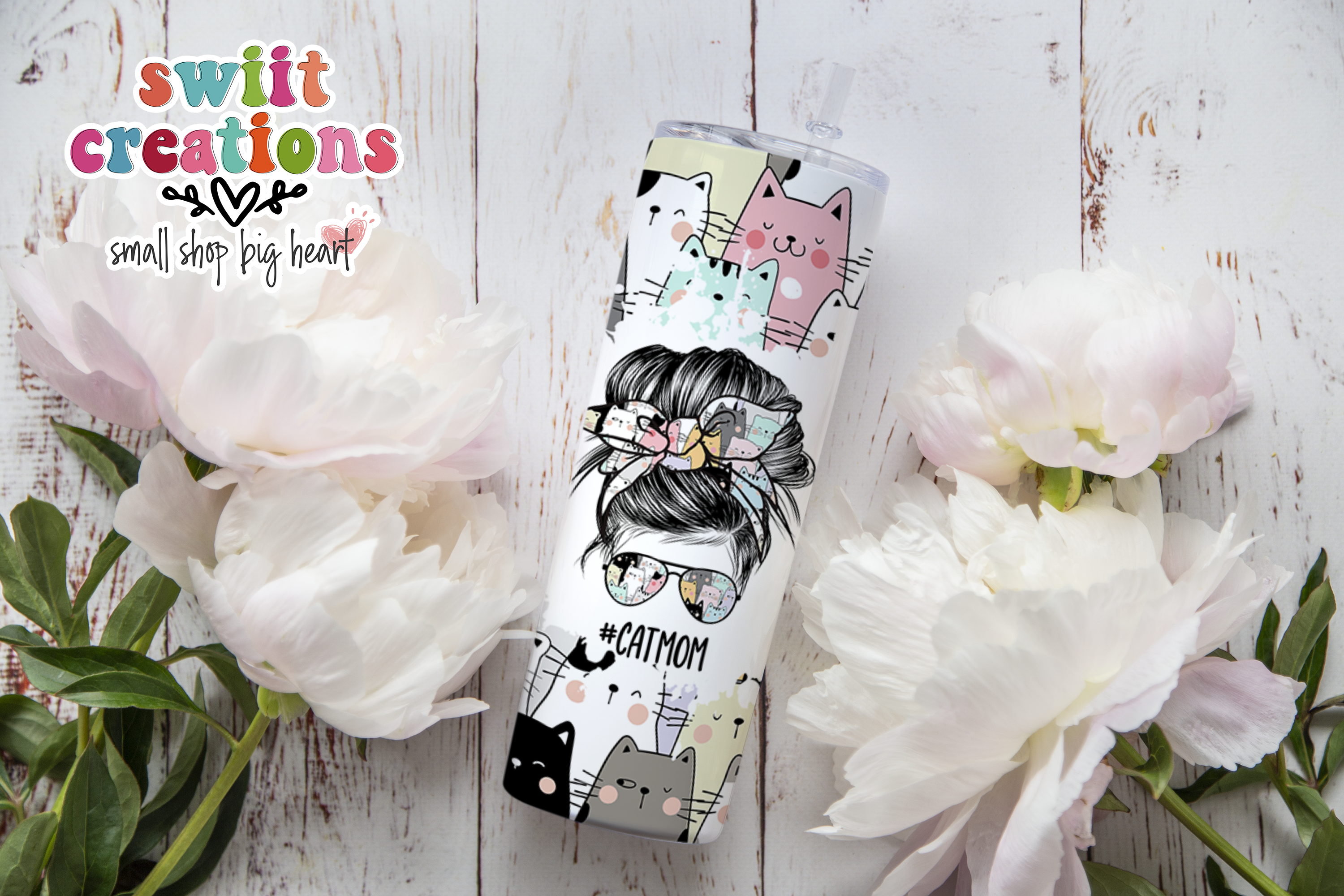 Cat Mom Tumbler (T374)