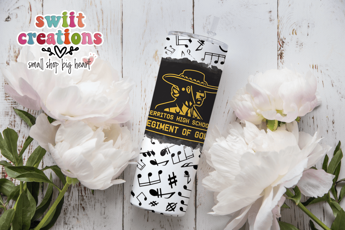 Cerritos Regiment of Gold Tumbler (T244) - Swiit Creations