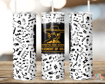 Cerritos Regiment of Gold Tumbler (T244) - Swiit Creations