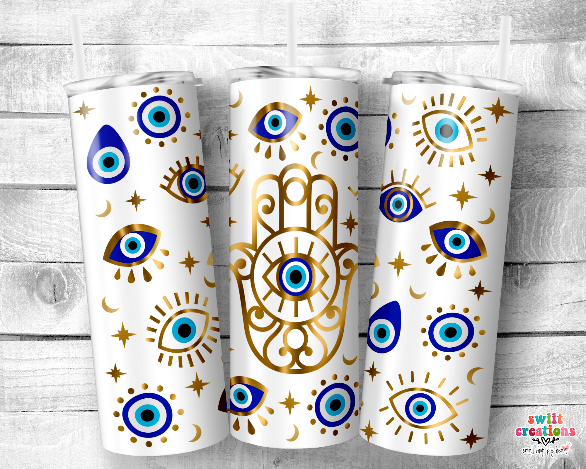 Evil Eye Tumbler (T382)