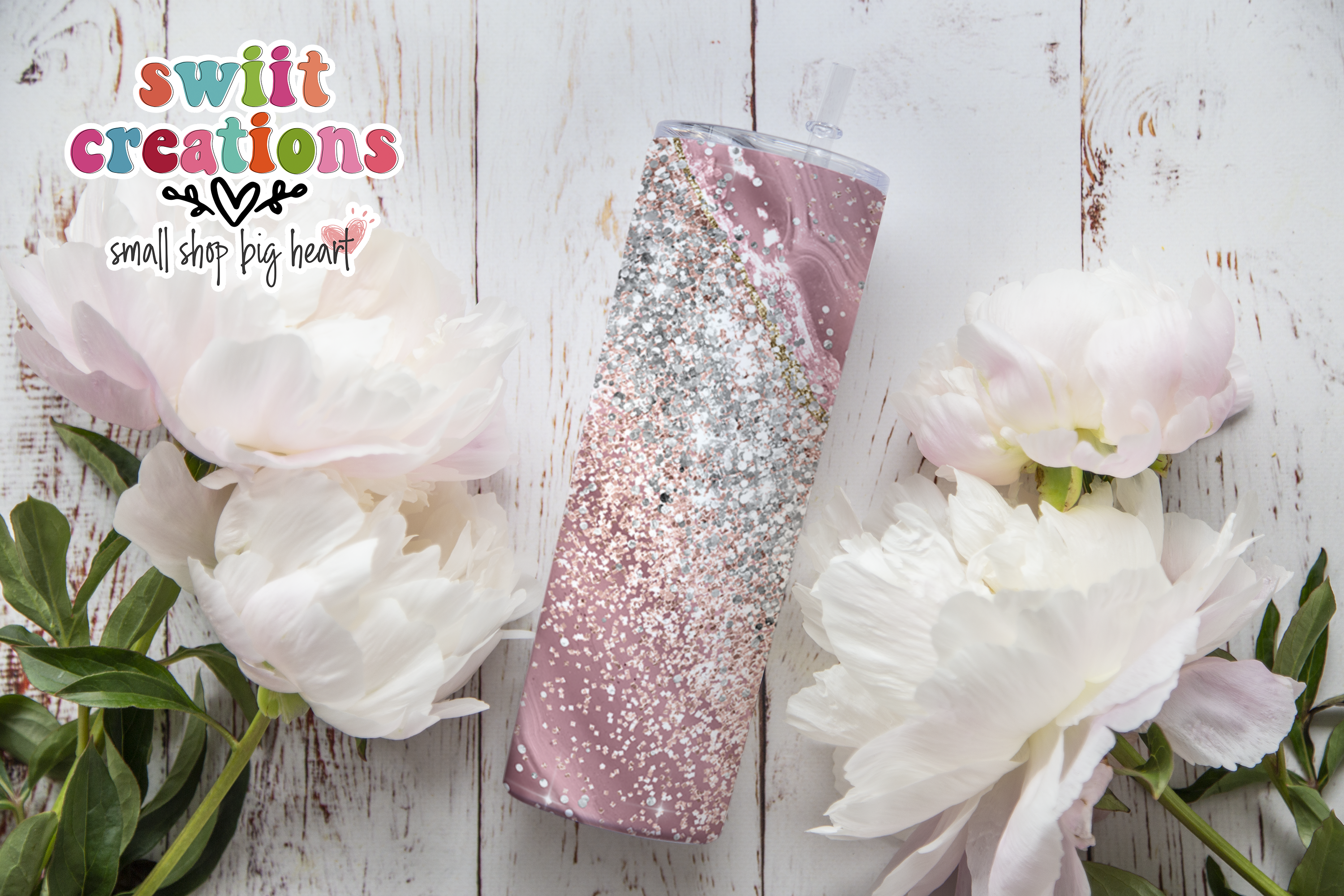Pink Glitter Tumbler (T177)