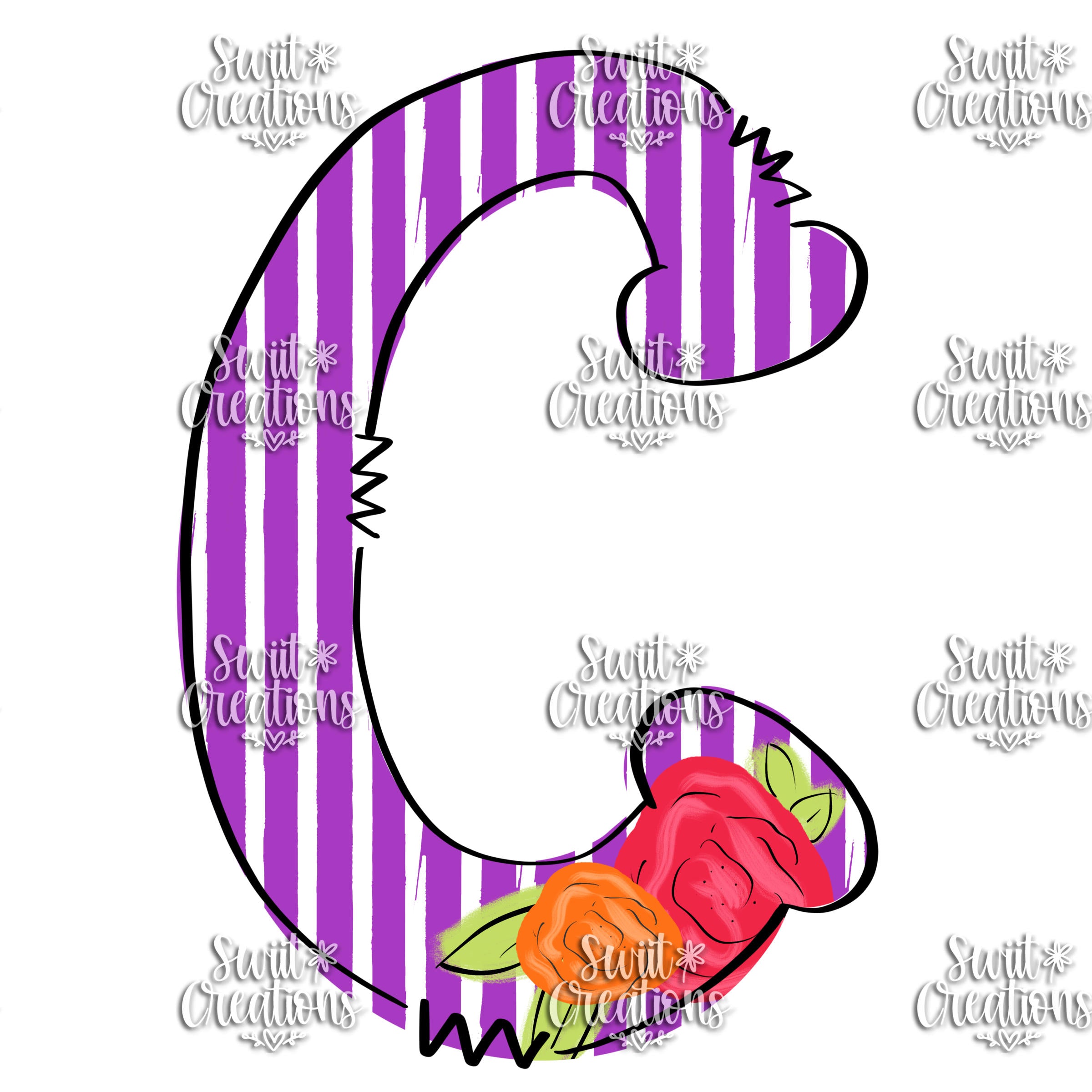 Funky Doodle Font Personalized Tumbler (T083)