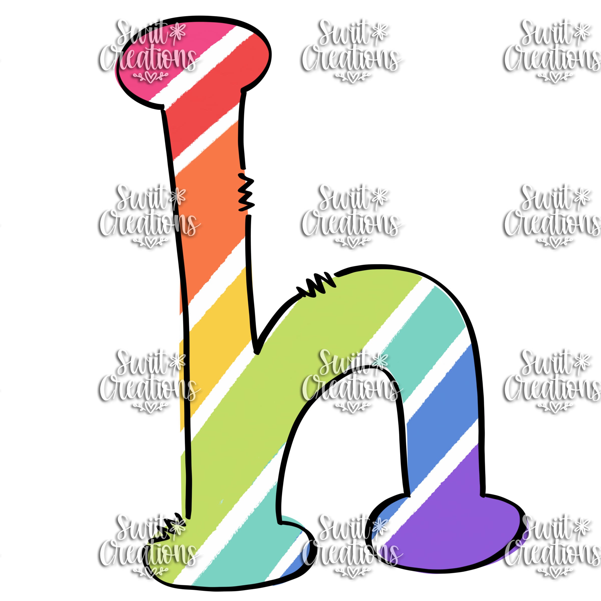 Funky Doodle Font Personalized Tumbler (T083)