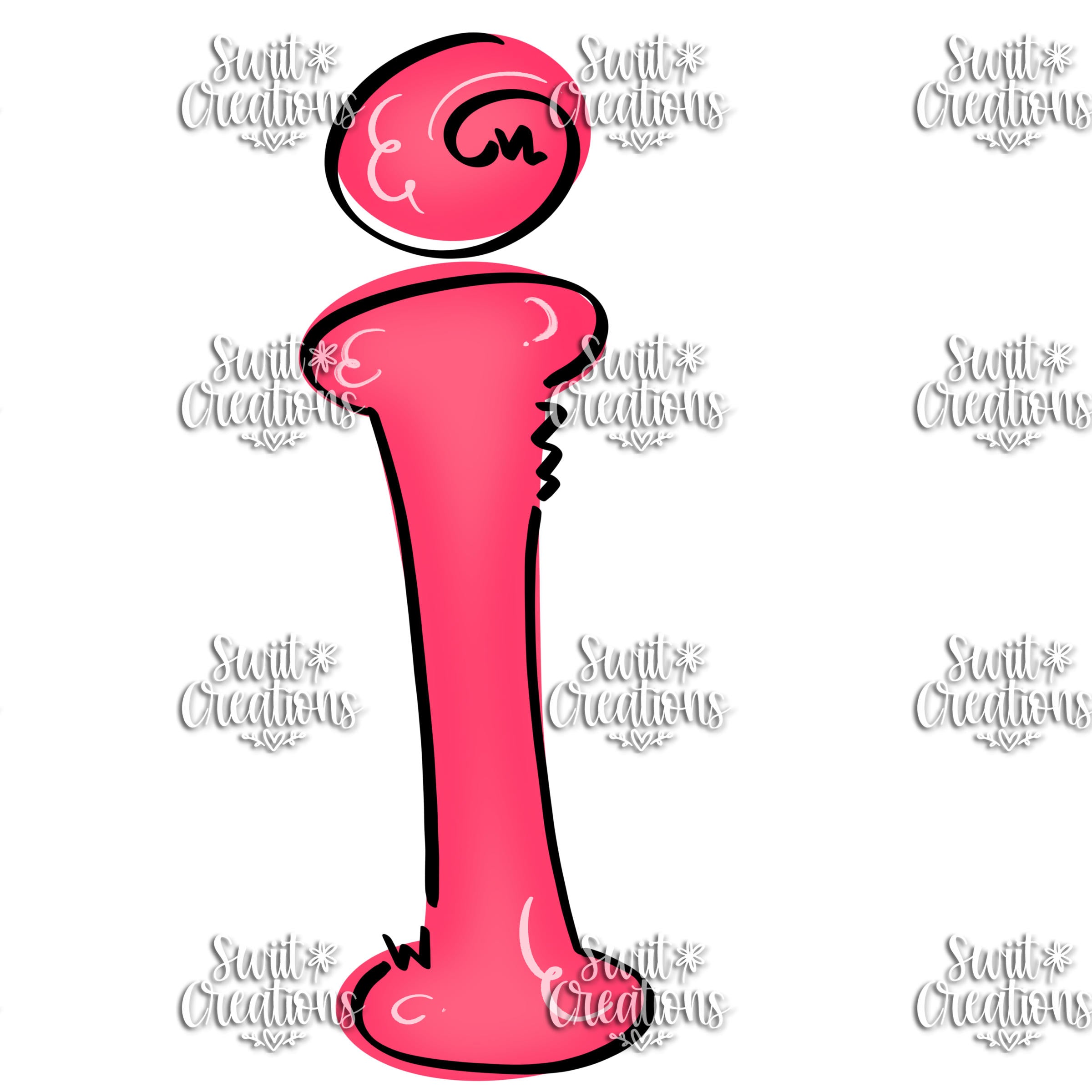 Funky Doodle Font Personalized Tumbler (T083)