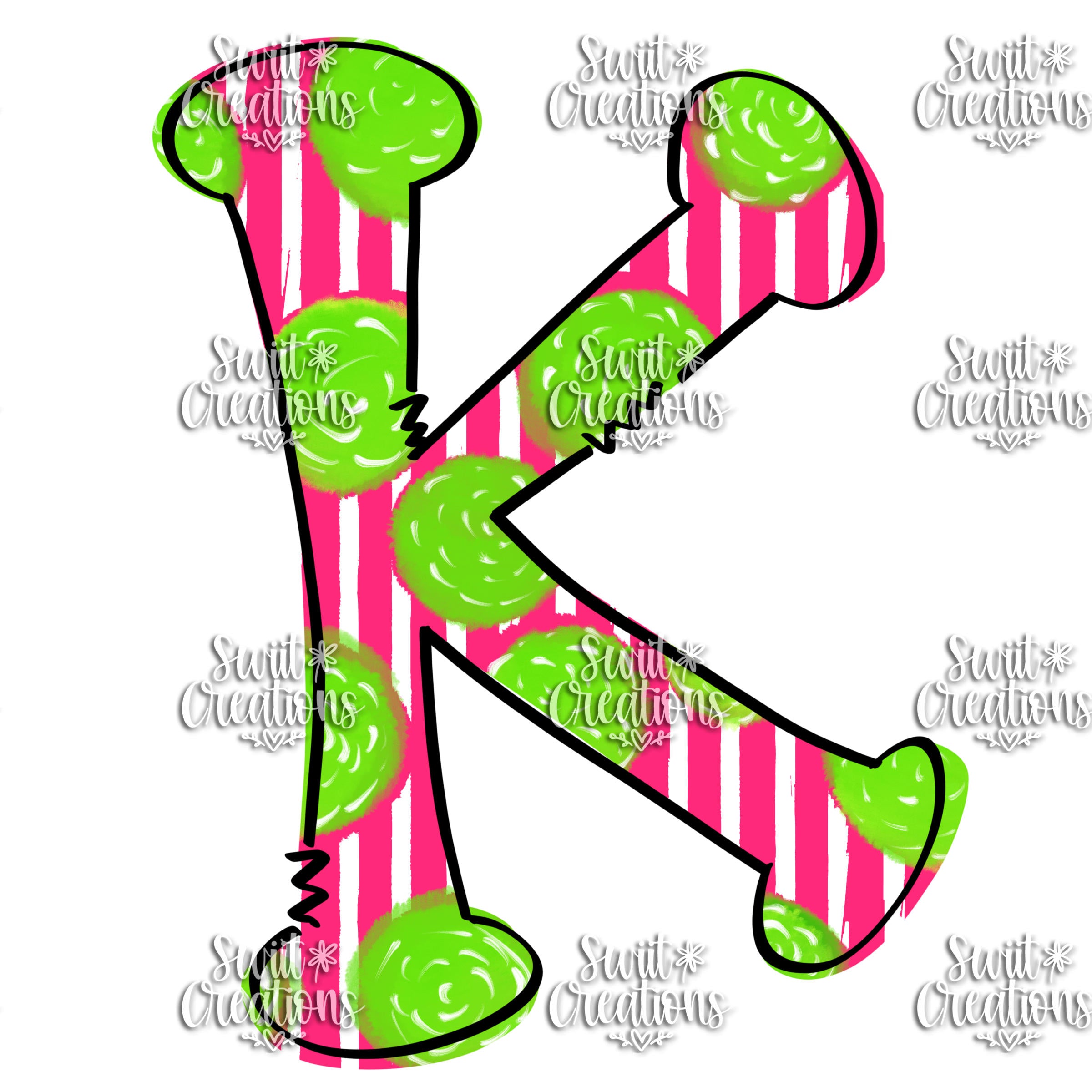 Funky Doodle Font Personalized Tumbler (T083)