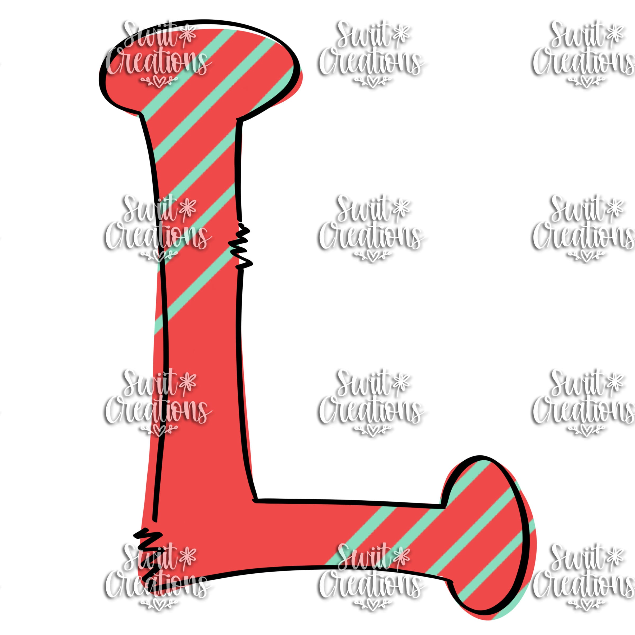 Funky Doodle Font Personalized Tumbler (T083)