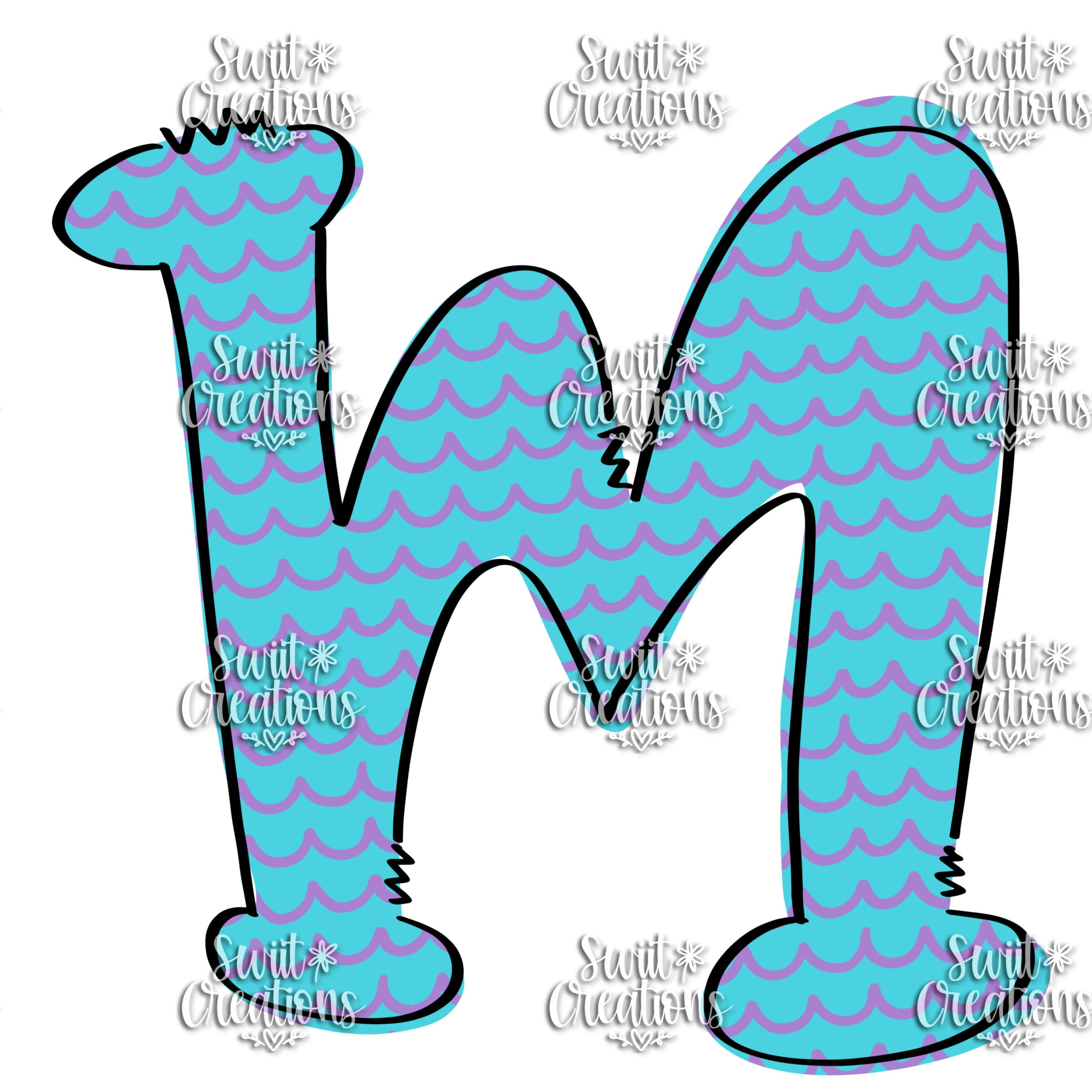 Funky Doodle Font Personalized Tumbler (T083)