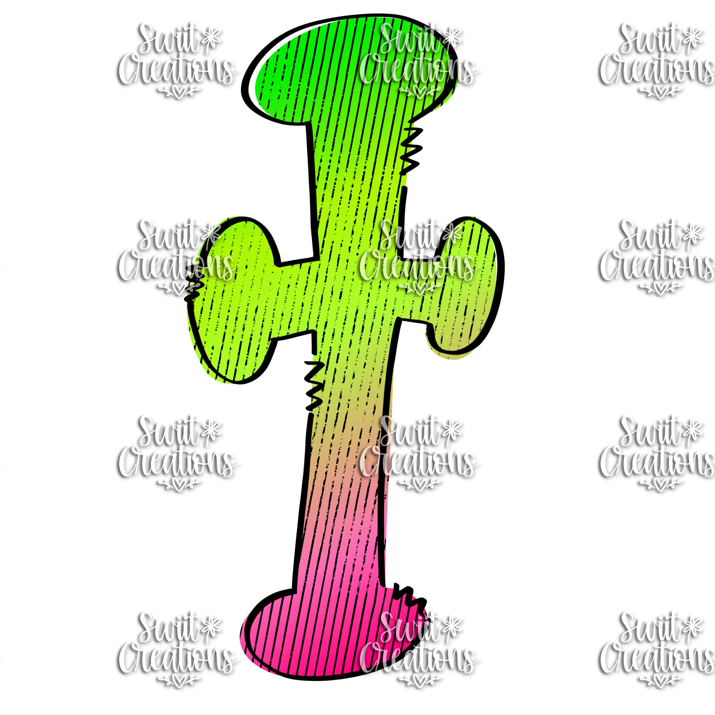 Funky Doodle Font Personalized Tumbler (T083)