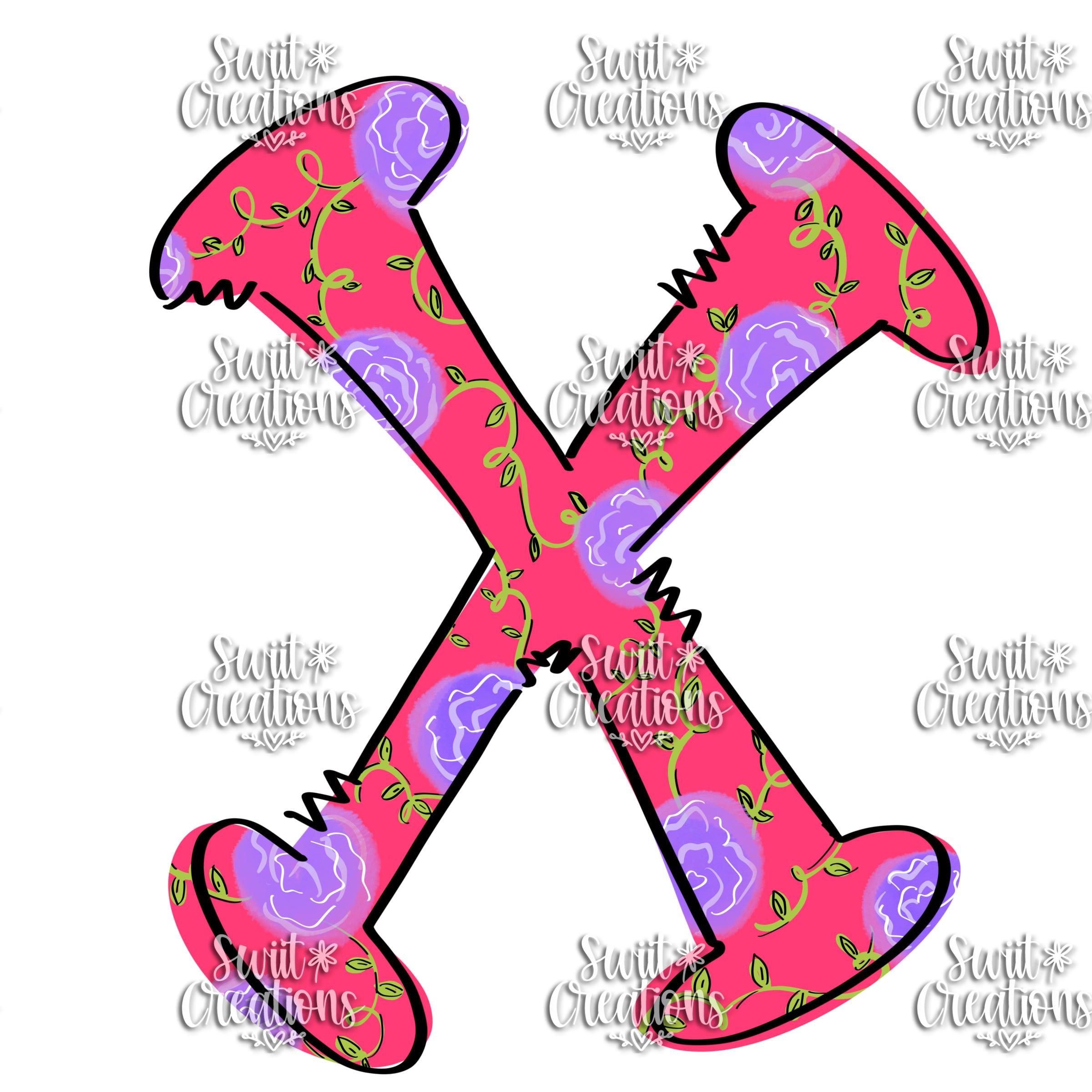 Funky Doodle Font Personalized Tumbler (T083)