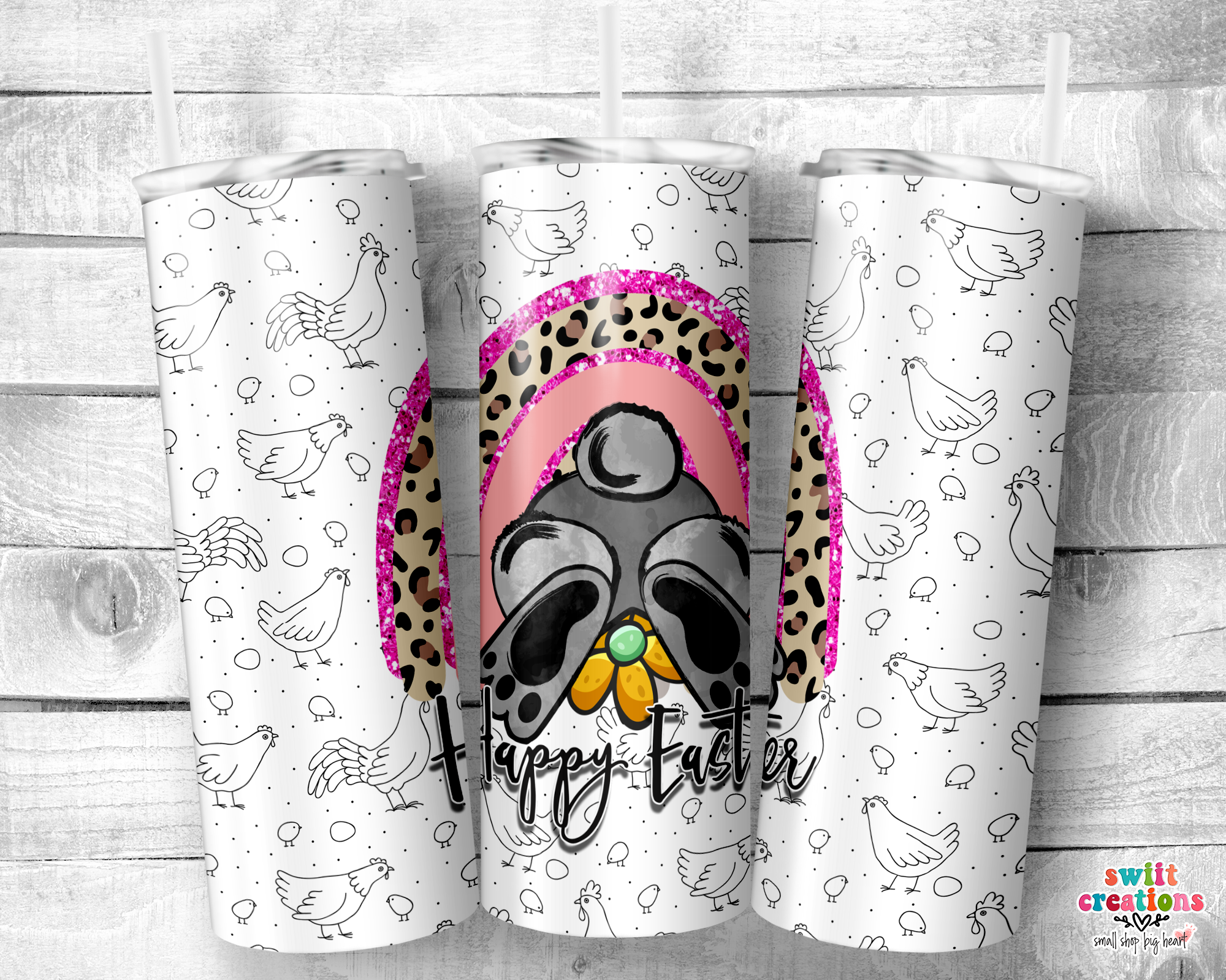 Bunny Bum Happy Easter Tumbler (T156)
