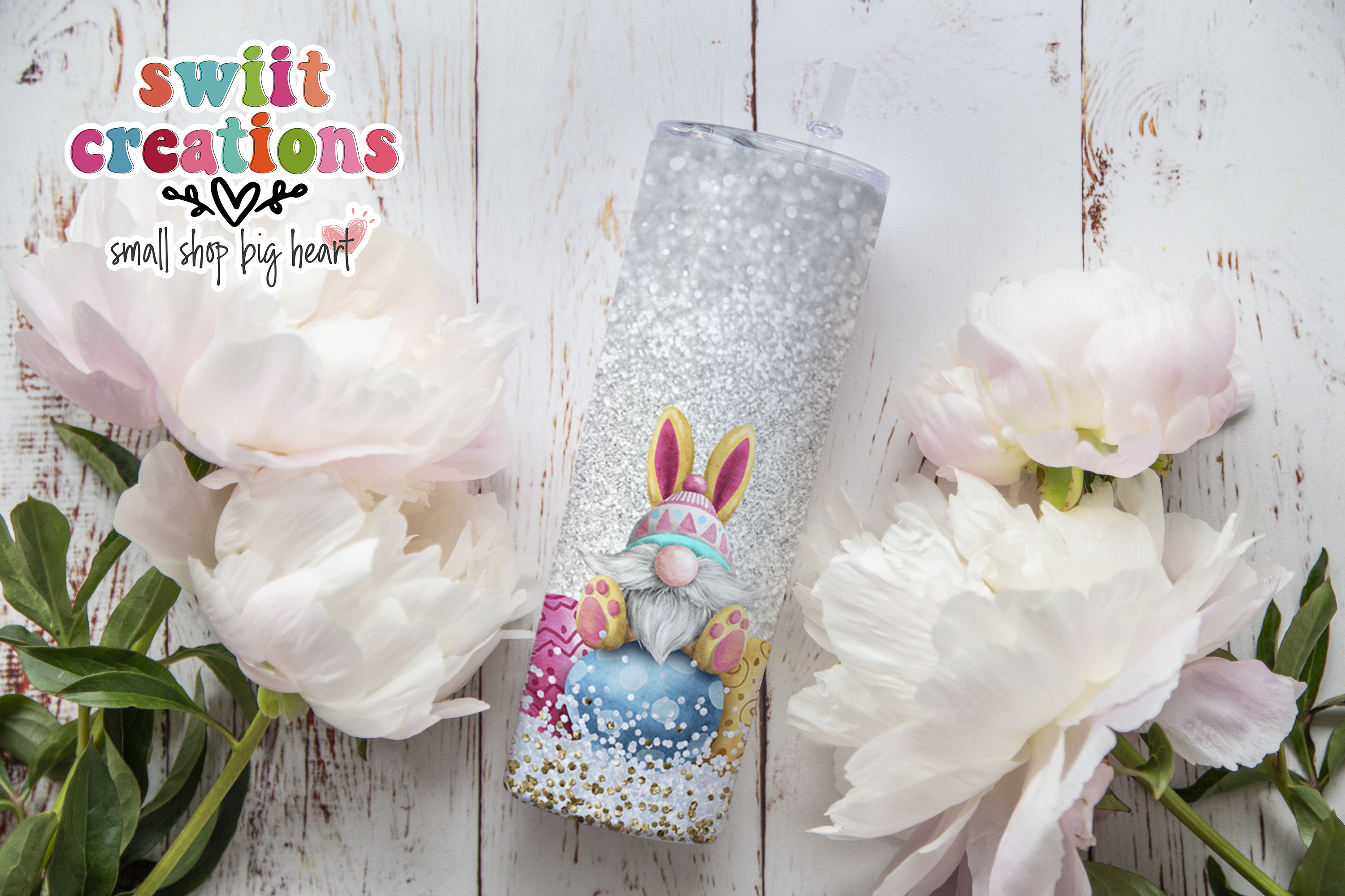 Fuzzy Gnome Easter Tumbler (T173)