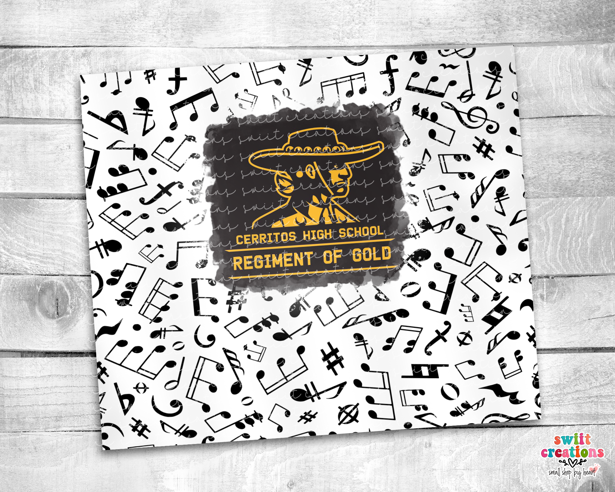 Cerritos Regiment of Gold Tumbler (T244)