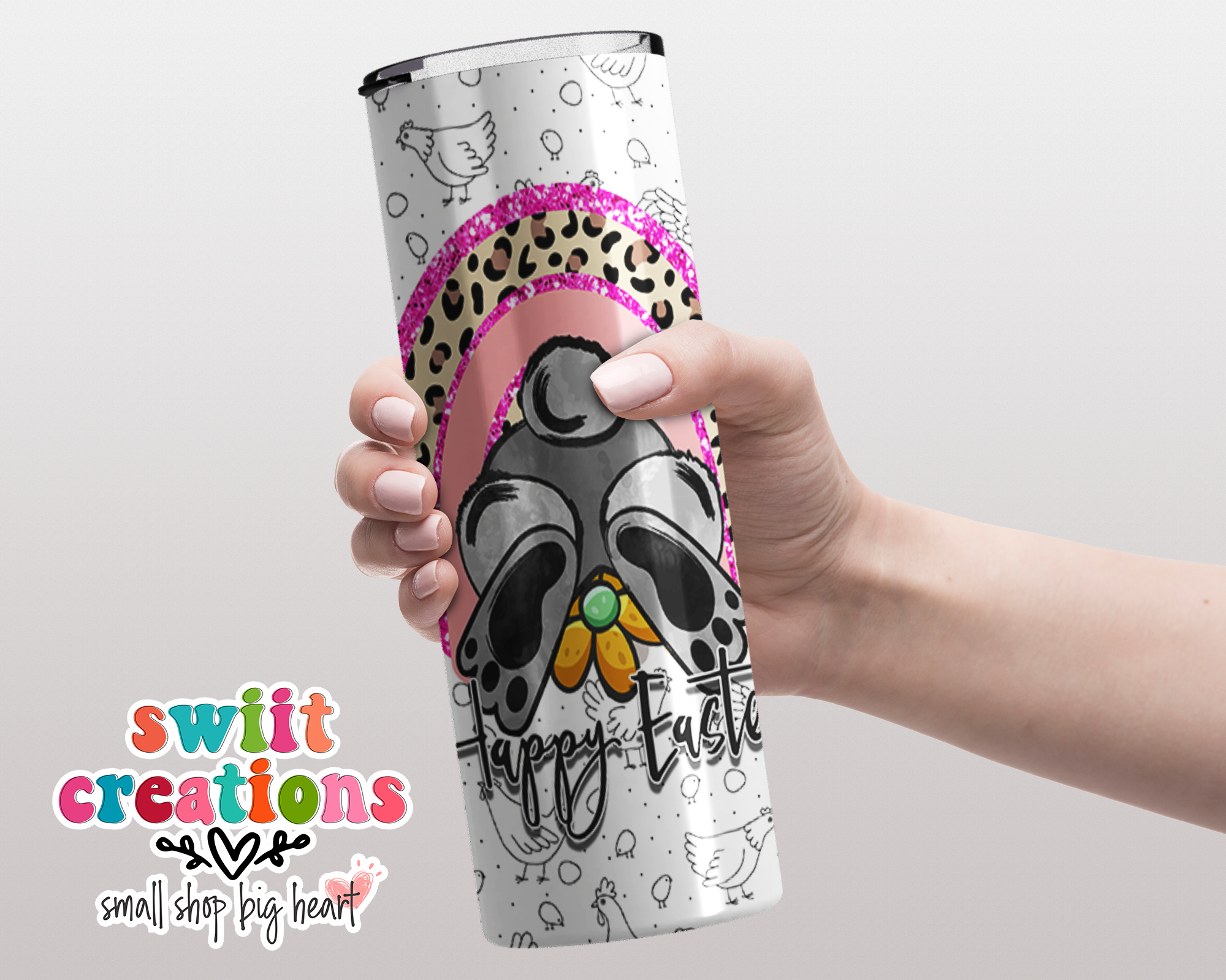 Bunny Bum Happy Easter Tumbler (T156)