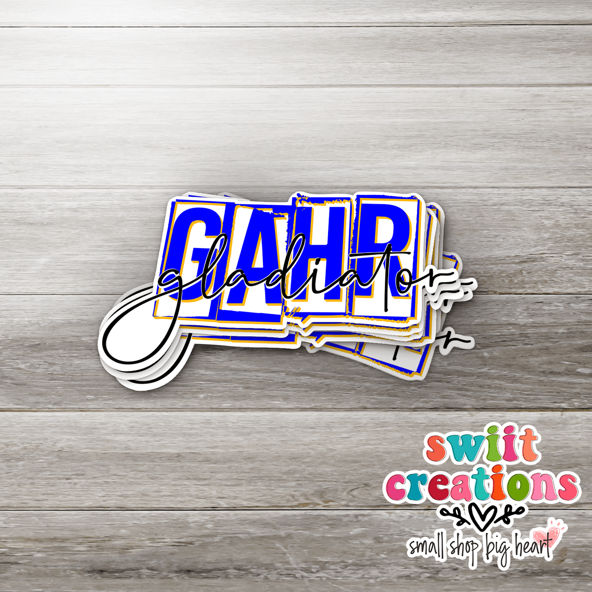 Gahr Gladiator Waterproof Sticker SS372 - Swiit Creations