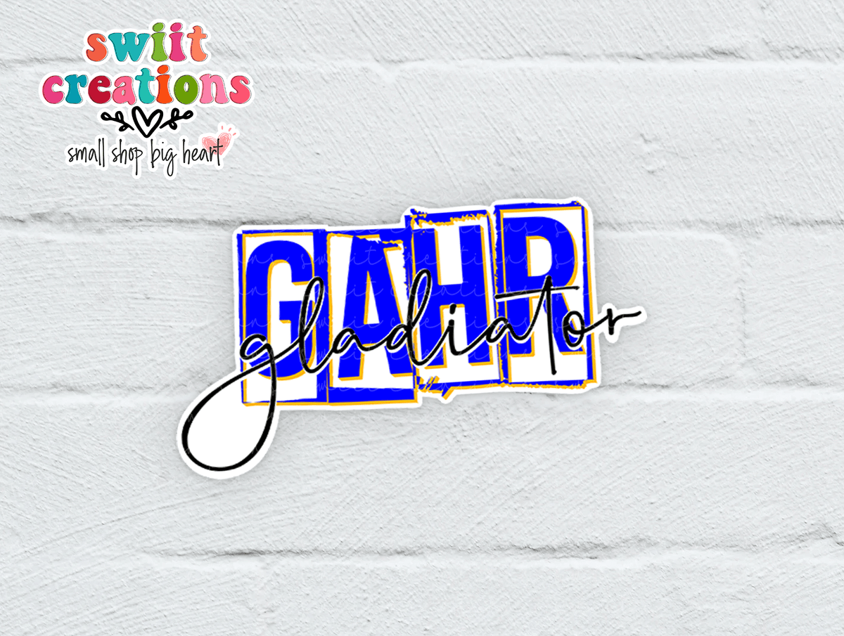 Gahr Gladiator Waterproof Sticker SS372 - Swiit Creations