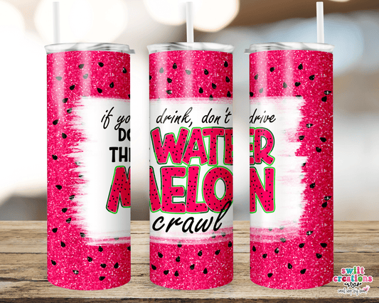 Watermelon Crawl Tumbler (T210) - Swiit Creations